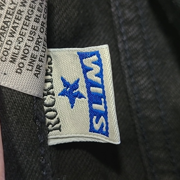 EUC Vintage Rockies Jean Women's sz 30L Slim Black High Rise Boot Cut Denim Jean - Picture 7 of 10